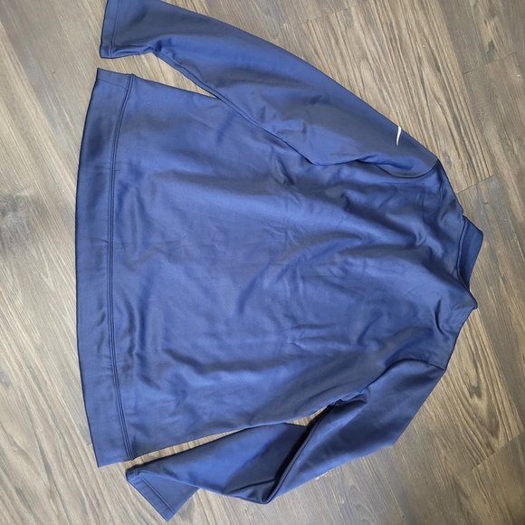 Nike Men's Navy Quarter-Zip Jacket XL Blue Tech - Picture 3 of 4